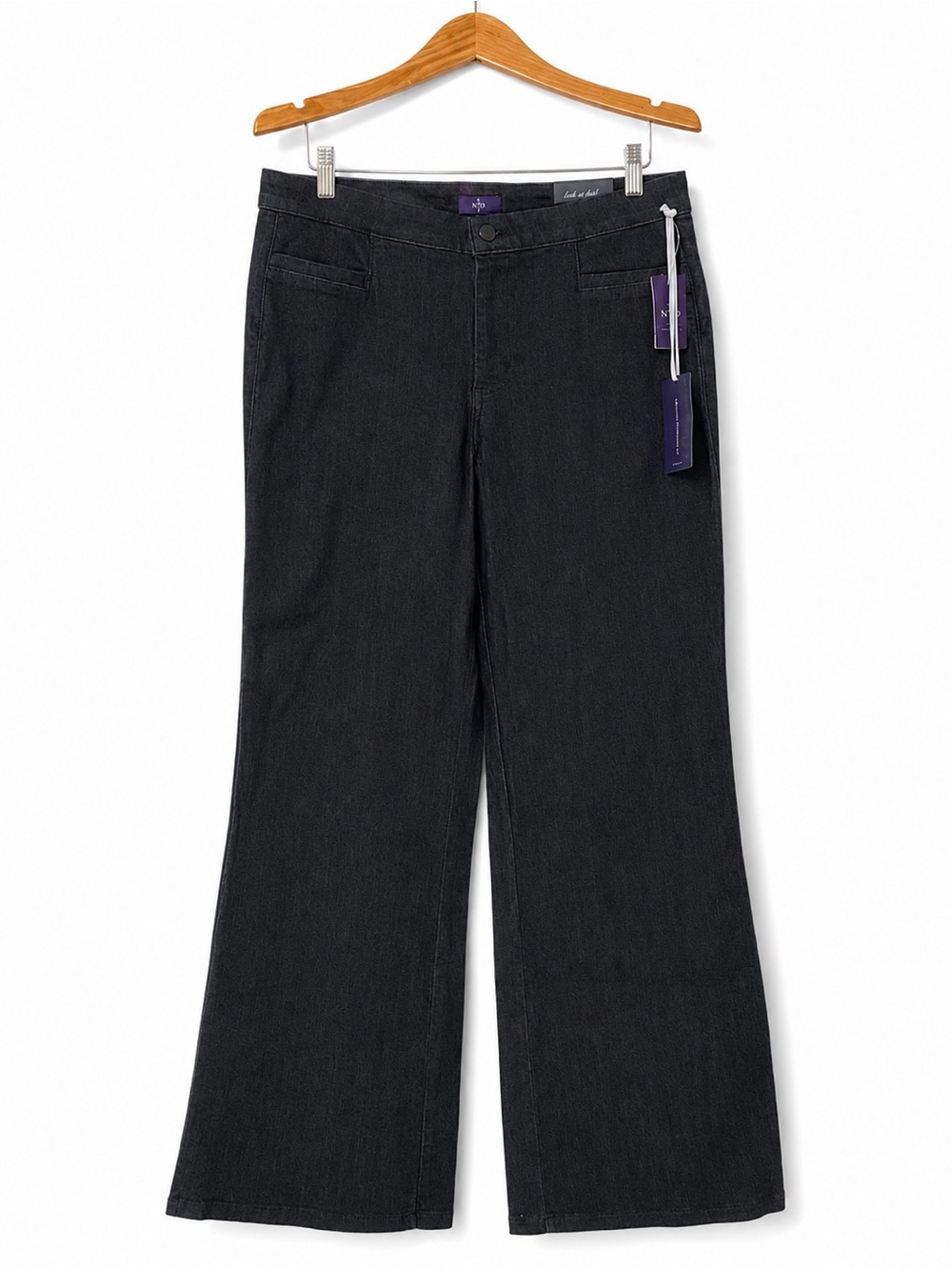 NWT NYDJ Trouser Jeans Size 14 Dark Wash Lift Tuck Made in USA